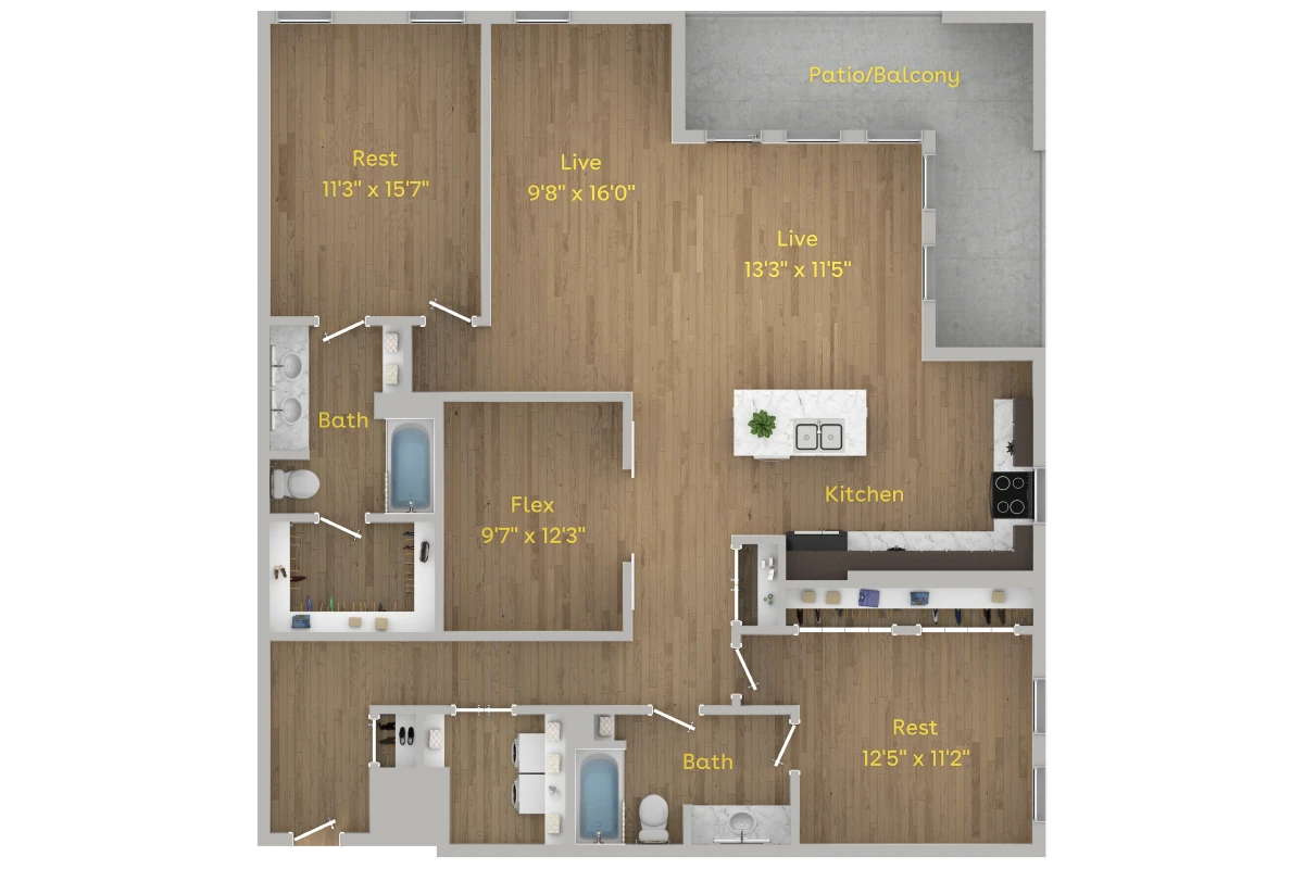 B7 – ID:16 Floorplan Image